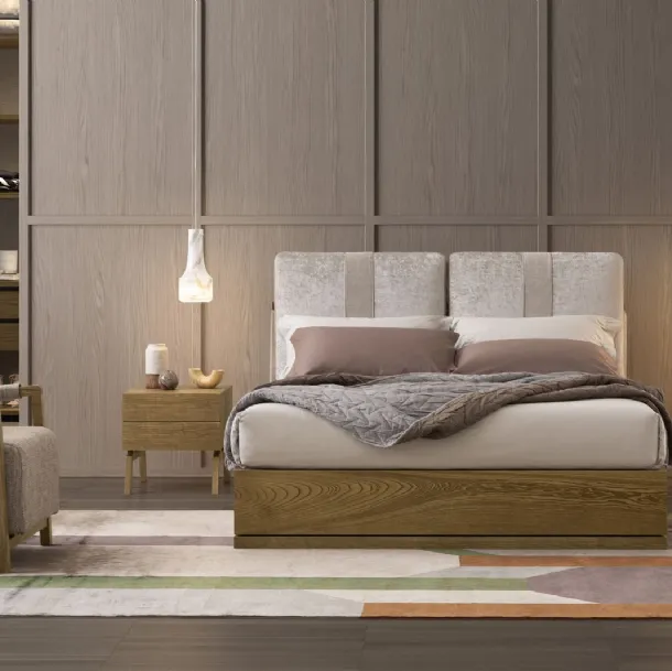 Letto Oberoi Legno con box contenitore di Oggioni